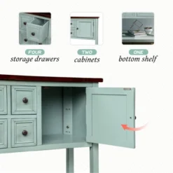 Modernluxe Cambridge Series Buffet Sideboard Console Table With Bottom Shelf -ModernLuxe GUEST 26d26abd 96c2 479d be34 f0d69cc19f46