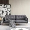 3-Seater Cotton And Linen Upholstered Sofa With Gold Metal Legs - ModernLuxe -ModernLuxe GUEST 27e85438 fd39 48cd a745 f1d59c64bef3