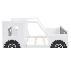 Full Size Classic Car-Shaped Platform Bed With Wheels - ModernLuxe -ModernLuxe GUEST 2884f5f4 921c 4fb1 aec8 c31ba93b42b3