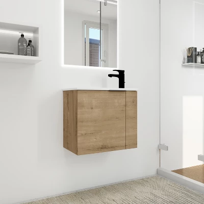 22" Bathroom Vanity With Sink, Soft Close Door And Floating Mount Design - ModernLuxe 3 22" Bathroom Vanity With Sink, Soft Close Door And Floating Mount Design - ModernLuxe