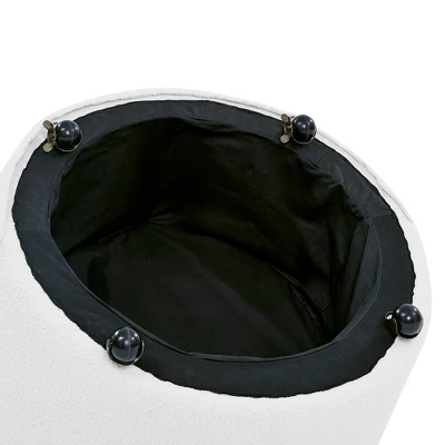 Button Tufted Living Room Upholstered Swivel Chair With Movable Wheels And 3 Pillows - ModernLuxe 12 Button Tufted Living Room Upholstered Swivel Chair With Movable Wheels And 3 Pillows - ModernLuxe - Image 10