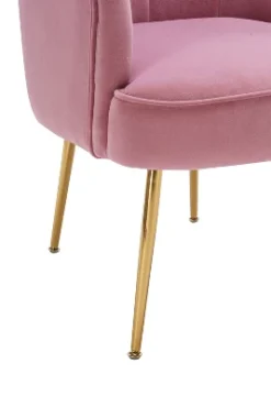 Modern Shell Shape Armchair Accent Chair With Gold Legs-ModernLuxe -ModernLuxe GUEST 296e0055 6de8 452f adc4 4cb895088ef5