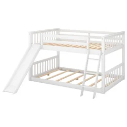 Wood Bunk Bed With Convertible Slide And Ladder-ModernLuxe -ModernLuxe GUEST 2a271176 4bc6 4440 873a 11086befb226