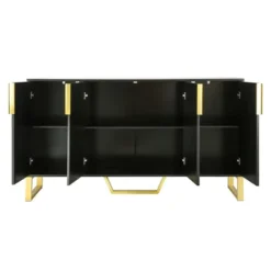 Modern Buffet Sideboard Cabinet With Metal Handles & Legs And Adjustable Shelves-ModernLuxe -ModernLuxe GUEST 2a666e20 2818 48e2 a4d7 219b3ebdab48