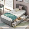 Twin Wood Platform Storage Bed Frame With Headboard And Two Drawers-ModernLuxe -ModernLuxe GUEST 2aaf6778 b853 4b63 9701 d24dd1c4353f