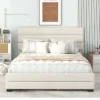 Queen Size Upholstered Platform Bed With Twin Size Trundle Bed And Two Drawers-ModernLuxe -ModernLuxe GUEST 2b296111 b20e 4f6b 9b55 a31c8051625c