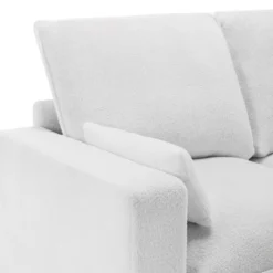 3 Seat Sofa With Removable Cushions And 2 Pillows, Teddy Fabric Upholstered Couch-ModernLuxe -ModernLuxe GUEST 2b9f6443 2845 401e aac7 5164cddb8638