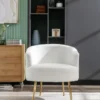 Armchair Accent Tub Barrel Chair With Gold Metal Legs-ModernLuxe -ModernLuxe GUEST 2ba6f471 2a1c 4df2 8f1a e73ecd88d988