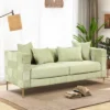 80.5" Modern Upholstered Sofa With Golden Metal Legs And 4 Pillows-ModernLuxe -ModernLuxe GUEST 2ca1cb76 93be 4048 95a2 7cc19bd3325c