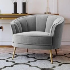 Upholstered Accent Barrel Chair-ModernLuxe 22 Upholstered Accent Barrel Chair-ModernLuxe -ModernLuxe GUEST 2d417b2b 0f3d 44d8 89a9 517bf868b69b
