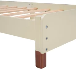 Wood Platform Bed With House-shaped Headboard-ModernLuxe -ModernLuxe GUEST 2dc4e31d 952b 4f81 8a33 f9d16c56ea88