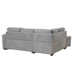 87.4" L Shape Sectional Sleeper Sofa Bed, 2 In 1 Pull Out Sofa Couch With Storage Ottoman, Cup Holder And USB Port-ModernLuxe -ModernLuxe GUEST 2e0388c8 18b7 4f15 8e52 f1f05517df4a