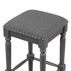 5 PCS Counter Height Wood Dining Table Set, Console Table With Trestle Legs And 4 Stools-ModernLuxe 26 5 PCS Counter Height Wood Dining Table Set, Console Table With Trestle Legs And 4 Stools-ModernLuxe -ModernLuxe GUEST 2fb06123 cc9b 4bd3 bd8f d597acf21d4c