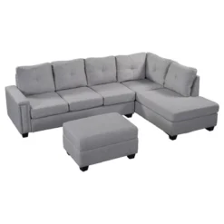 108" Reversible L-Shape Sectional Sofa Couch With Storage Ottoman-ModernLuxe -ModernLuxe GUEST 3035f666 1fcd 484c 8f89 77d780d2d56c