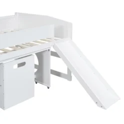 Low Study Loft Bed With Rolling Portable Desk And Chair - ModernLuxe -ModernLuxe GUEST 307b4e41 ef8f 4930 a7c9 ac282732ad85