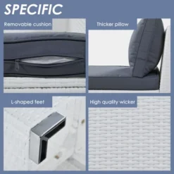 9 PCS Outdoor Half-moon Patio Wicker Sofa Set, Patio PE Rattan Conversation Set With Table-ModernLuxe -ModernLuxe GUEST 3087d184 df63 424f aeb1 8a368311db8f