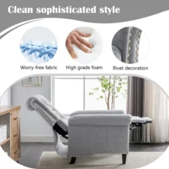 Push Back Linen Tufted Recliner Armchair - ModernLuxe -ModernLuxe GUEST 31e0e713 e461 4e9c 83f8 6ab7a12478e6