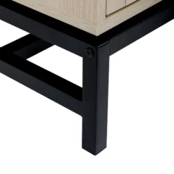 Set Of 2, Natural Rattan 2 Door Cabinets With 1 Adjustable Internal Shelf - ModernLuxe -ModernLuxe GUEST 3231e318 cf3b 4471 8f51 d28f15dd3092