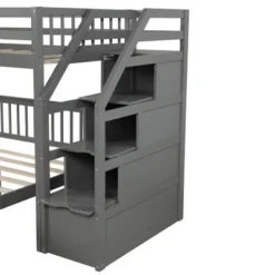 Twin Over Full Loft Bed With Staircase - ModernLuxe -ModernLuxe GUEST 328a4f14 9943 4449 a4e8 af94042f829f