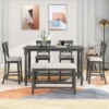 6-Piece Counter Height Dining Table Set Table With 4 Chairs And 1 Benchs - ModernLuxe 2 6-Piece Counter Height Dining Table Set Table With 4 Chairs And 1 Benchs - ModernLuxe -ModernLuxe GUEST 32f11d79 4c47 4662 8472 591748bdb0bf