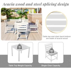 Outdoor Four-Seat Dining Set For Patios, Balconies And Lawns - ModernLuxe -ModernLuxe GUEST 34fe756e 4d02 442c 88f9 df83aeaf5127