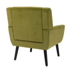 Modern Soft Velvet Upholstered Accent Chair With Armrests - ModernLuxe -ModernLuxe GUEST 3500d152 f644 4698 904a 9793d29f7141