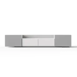 Modern TV Stand For 70" TV With Large Storage And Magnetic Doors, White - ModernLuxe -ModernLuxe GUEST 35aa90e6 34c9 4642 aae8 f38918899883