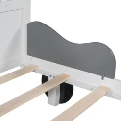 Twin Size Car-Shaped Wooden Platform Bed With Storage Shelf-ModernLuxe -ModernLuxe GUEST 35d2056f e5f6 4801 a7f2 21365d0810dc