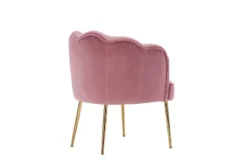 Modern Shell Shape Armchair Accent Chair With Gold Legs-ModernLuxe -ModernLuxe GUEST 35e5ea06 9688 4573 a294 a532f8db32ec