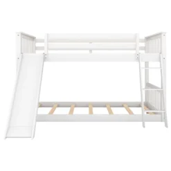 Wood Bunk Bed With Convertible Slide And Ladder-ModernLuxe -ModernLuxe GUEST 37346878 42ab 4d27 aed3 42f1c8875cd9