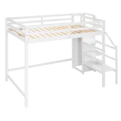Full Size Loft Bed With Built-in Storage Wardrobe And Stairs-ModernLuxe -ModernLuxe GUEST 37b903db 5abd 4c21 8709 8b0bf247ff63