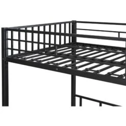 Twin Over Twin Metal Triple Bunk Bed With Ladder-ModernLuxe -ModernLuxe GUEST 38b087df 9004 45c6 815e 3a1b39fd4d6d