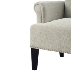 Accent Rivet Tufted Polyester Armchair-ModernLuxe -ModernLuxe GUEST 3b96694b bb20 4ce7 9bf1 d7448cb27bb3