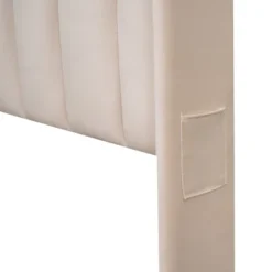 Velvet Upholstered Platform Bed, Storage Bed With A Big Drawer-ModernLuxe -ModernLuxe GUEST 3cddc13a 04fd 4ad4 b75e aafe9f4a14ed