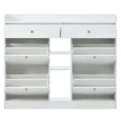 Modern Multifunctional Shoe Cabinet With 4 Turnover Drawers - ModernLuxe -ModernLuxe GUEST 3d4d0074 dab2 4ab2 bab9 9e56da066f68