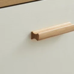 Modern 6 Drawer Dresser With Solid Wood Legs And Handles, White + Oak - ModernLuxe -ModernLuxe GUEST 3d6f840f 68b1 4dfb 91a9 988e12572ad8