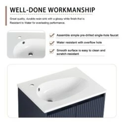 Floating Bathroom Vanity With Drop-Shaped Resin Sink - ModernLuxe -ModernLuxe GUEST 3e4510f0 b81f 414c 8960 c777d228bae1