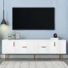Modern TV Stand For TVs Up To 75'' With 5 Champagne Legs-ModernLuxe -ModernLuxe GUEST 3e9069fb 94b8 44a0 8c07 b5b02192e0fc