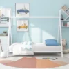 Metal Floor Play House Bed With Slat Tent Bed Frame-ModernLuxe -ModernLuxe GUEST 3f1da2a8 005d 4843 a9ad 405c9d7ea972