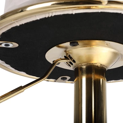 Set Of 2 Modern Style 360 Degree Swivel Bar Stools With Metal Adjustable Base - ModernLuxe 10 Set Of 2 Modern Style 360 Degree Swivel Bar Stools With Metal Adjustable Base - ModernLuxe - Image 8