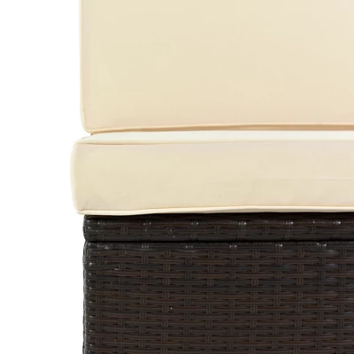 9-Piece Rattan Sectional Seating Group, Patio Conversation Set With Cushions And Ottoman-ModernLuxe 12 9-Piece Rattan Sectional Seating Group, Patio Conversation Set With Cushions And Ottoman-ModernLuxe - Image 10