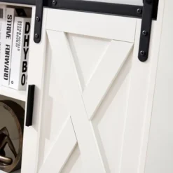 46.9'' Wooden Storage Cabinet With Two Sliding Barn Doors - ModernLuxe -ModernLuxe GUEST 4331773b 9069 4b17 849d b45f7a917fe5