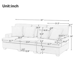 Modern Upholstered 3-Seat Sofa With 4 Pillows-ModernLuxe -ModernLuxe GUEST 44453cbd 7fa0 4a96 9a8d 1fbb4f9d8125