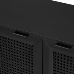 60" Generous Storage Sideboard With Faux Rattan Door - ModernLuxe -ModernLuxe GUEST 455a30ea be30 4b06 9761 9d85c52a72ce