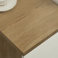 Modern 6 Drawer Dresser With Solid Wood Legs And Handles, White + Oak - ModernLuxe -ModernLuxe GUEST 467f1fe1 00dc 4a61 98e8 dd41486002c9