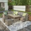 5-Piece Outdoor Conversation Set With Ottoman And Pillows-ModernLuxe -ModernLuxe GUEST 4680bf33 ba0a 4c60 85b5 4613f71bc111