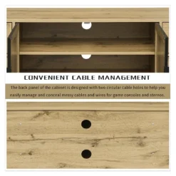 59.09" Elegant Rattan TV Stand With Adjustable Shelves And Wood Grain Finish - ModernLuxe 16 59.09" Elegant Rattan TV Stand With Adjustable Shelves And Wood Grain Finish - ModernLuxe -ModernLuxe GUEST 46a19699 5718 40a5 be95 15a8cf26aa06