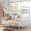 Twin Over Full Bunk Bed With Ladder And Safety Guardrail-ModernLuxe -ModernLuxe GUEST 46bcd31e 1838 4222 92ba 6bc3f021ad87