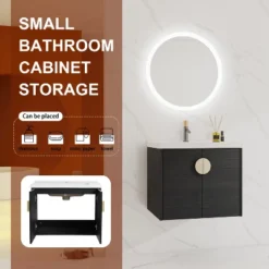 Bathroom Vanity With Sink And Soft Close Door For Small Bathrooms, Black - ModernLuxe -ModernLuxe GUEST 46e2aa07 3ede 4d20 bd66 d55fcfa25027