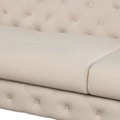 Modern Velvet Upholstered Accent Sofa Chair With Button Tufted Back-ModernLuxe -ModernLuxe GUEST 47a8ba26 3a6b 4565 94c4 bffad775fbef